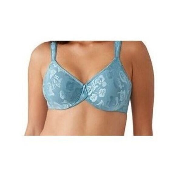 Wacoal Women's Awareness Full Figure Seamless Underwire Bra Adriatic Blue Sz 36D - Picture 1 of 10